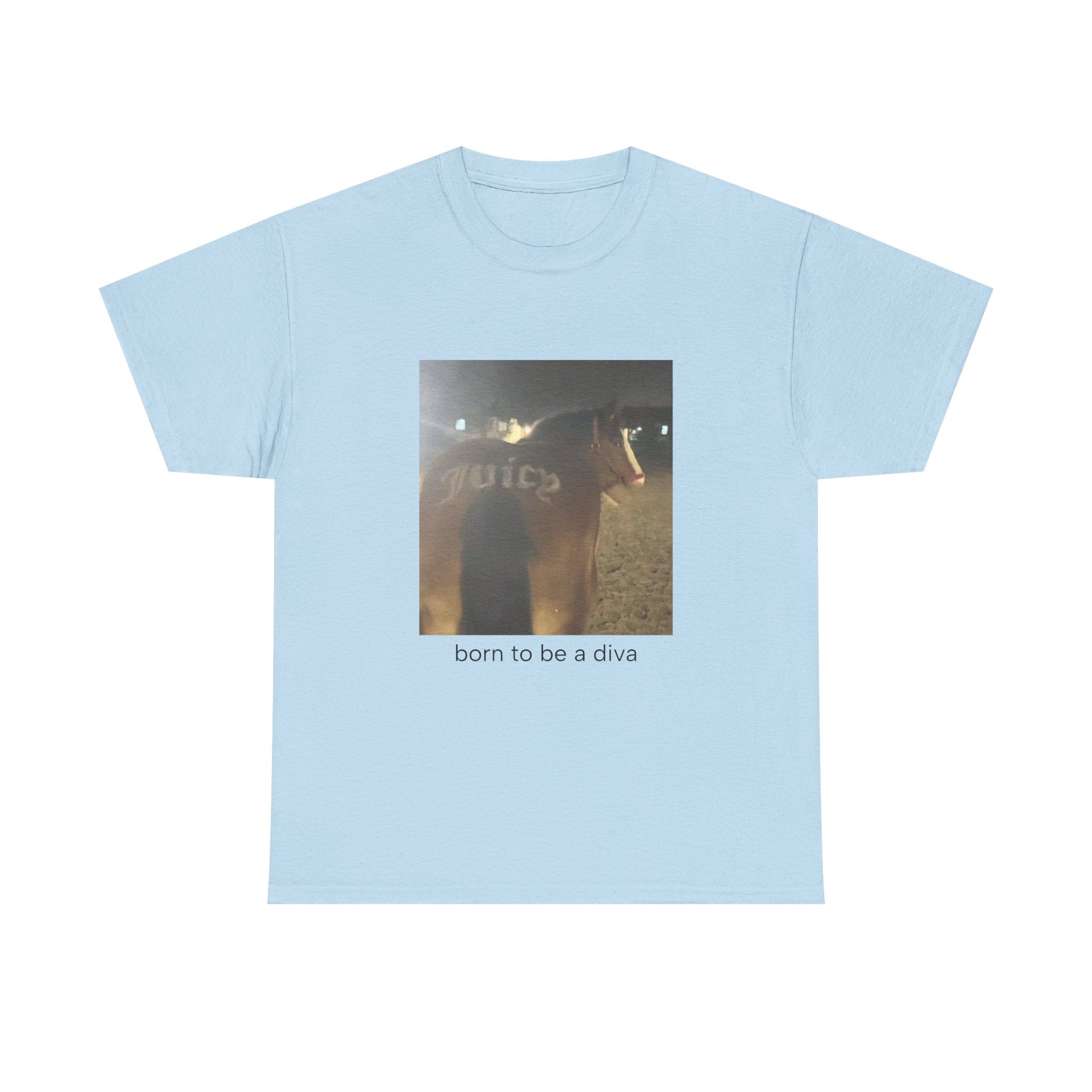 T-Shirt — 'born to be a diva' Photo Graphic Tee