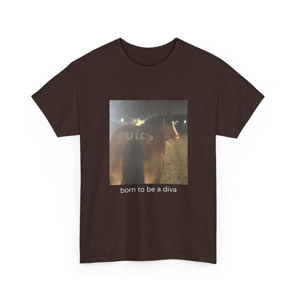 T-Shirt — 'born to be a diva' Photo Graphic Tee