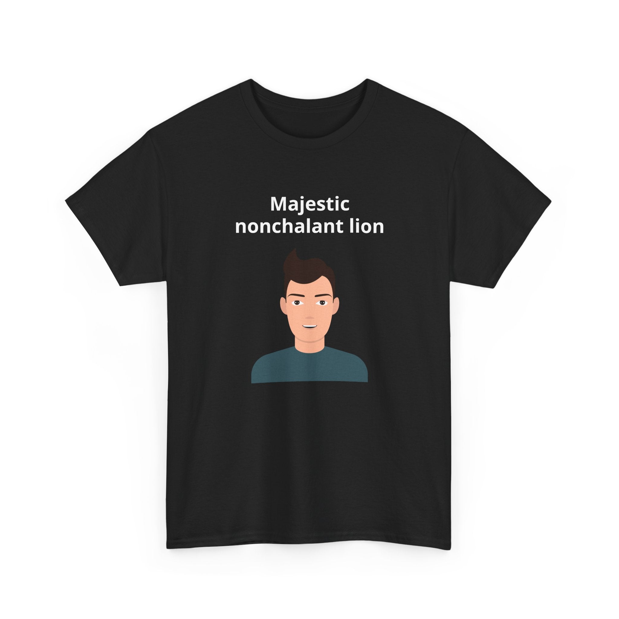 Majestic Nonchalant Lion T-Shirt - customizable