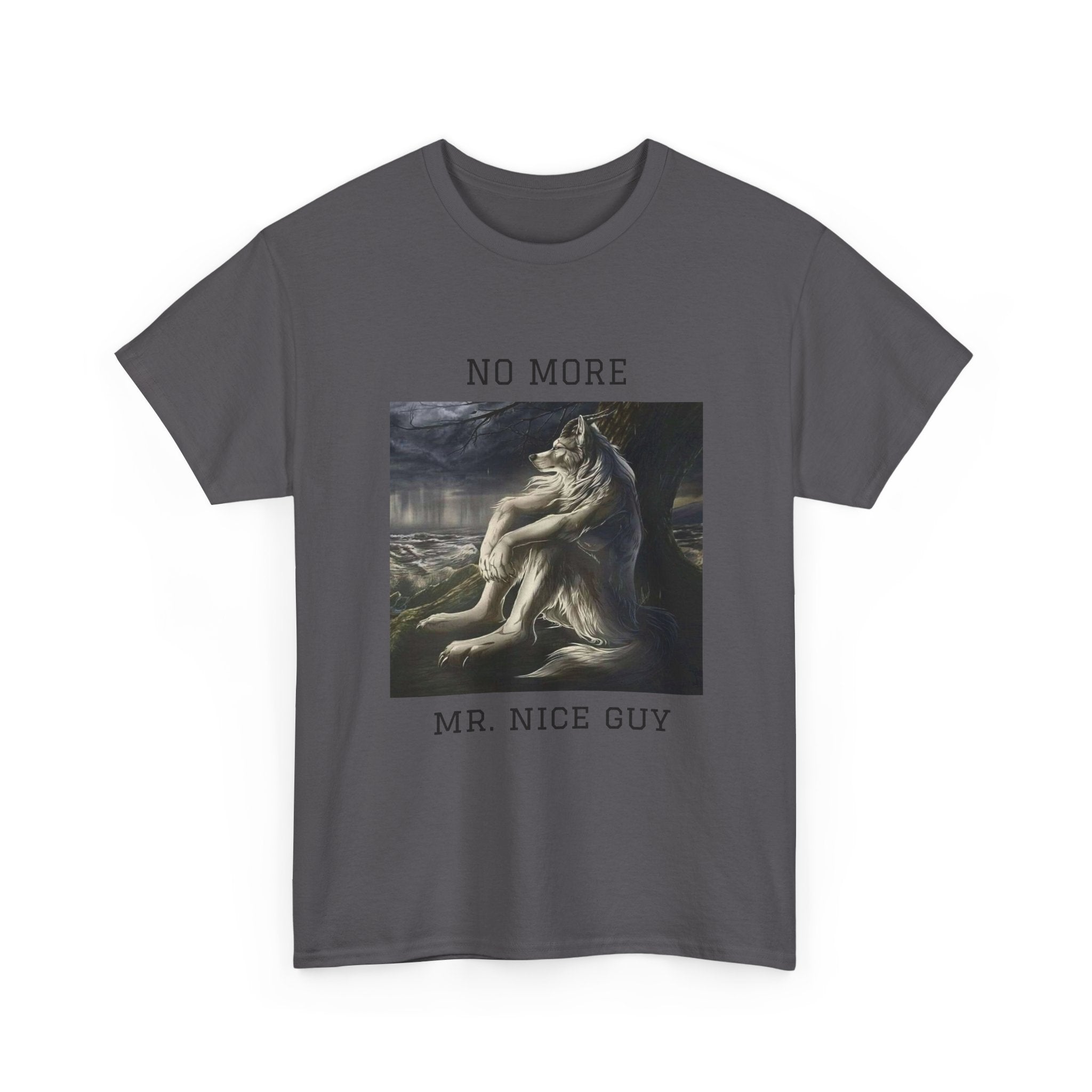 No More Mr. Nice Guy T-Shirt — Edgy Classical Art Graphic Tee