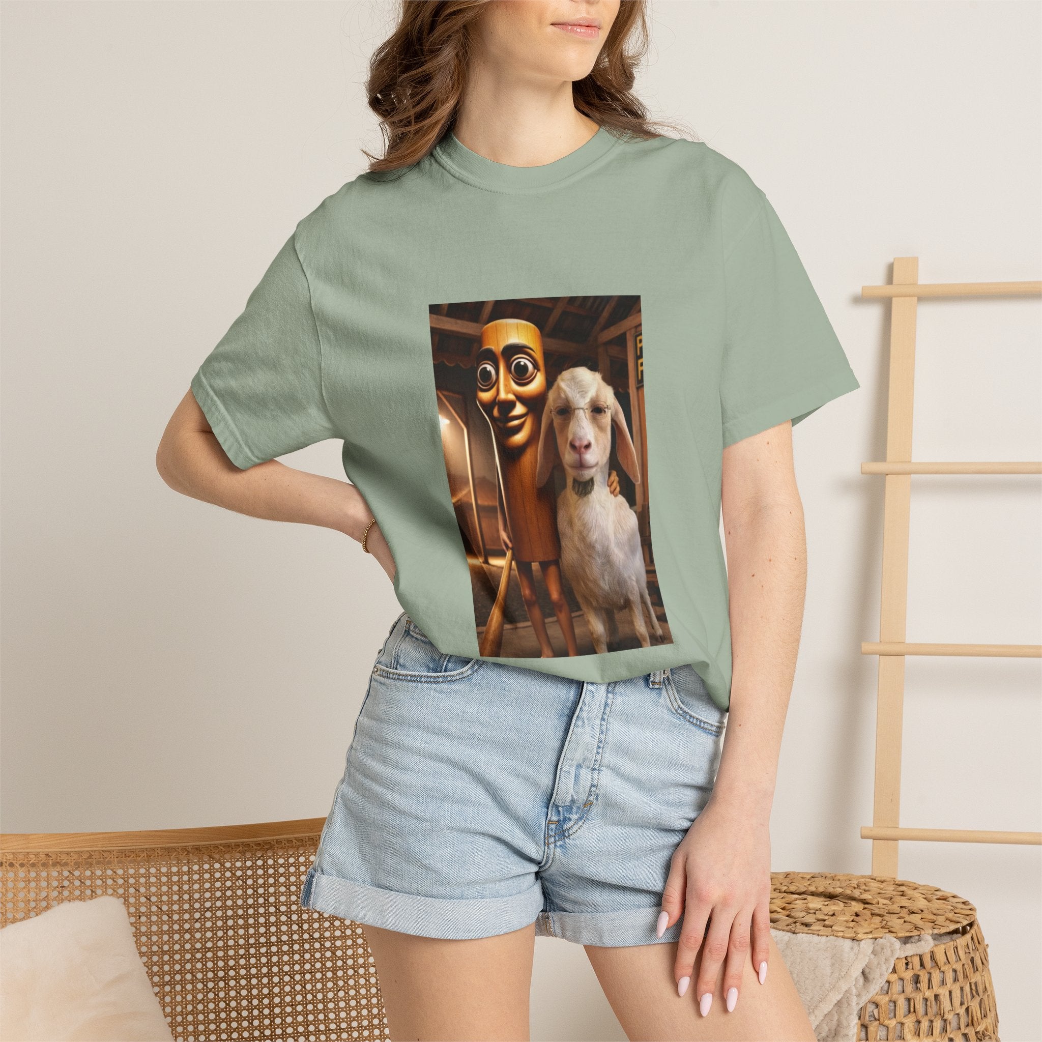 T-Shirt — 'Don't Forget Who Was There For You At Your Lowest' with Goat & Mask Art