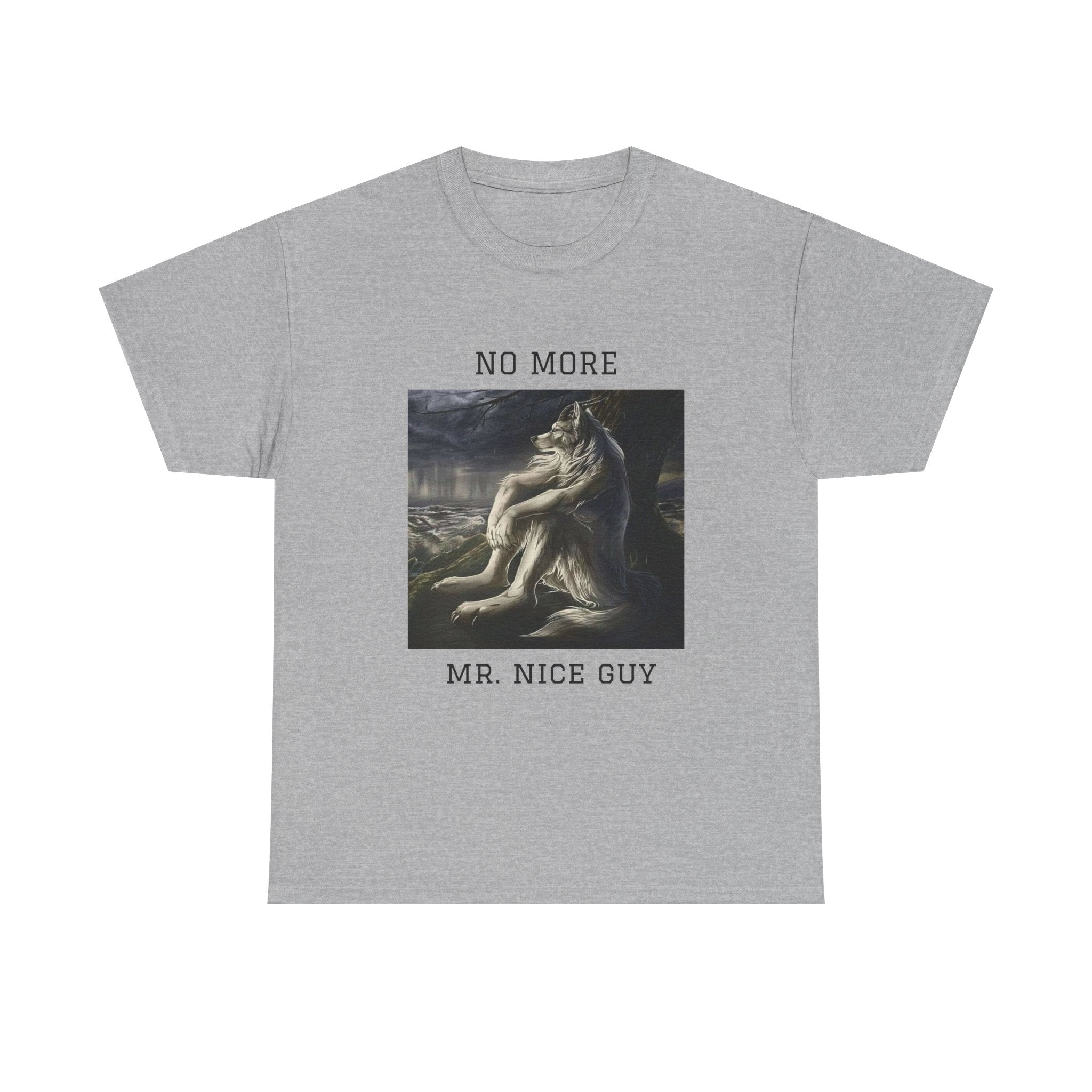 No More Mr. Nice Guy T-Shirt — Edgy Classical Art Graphic Tee