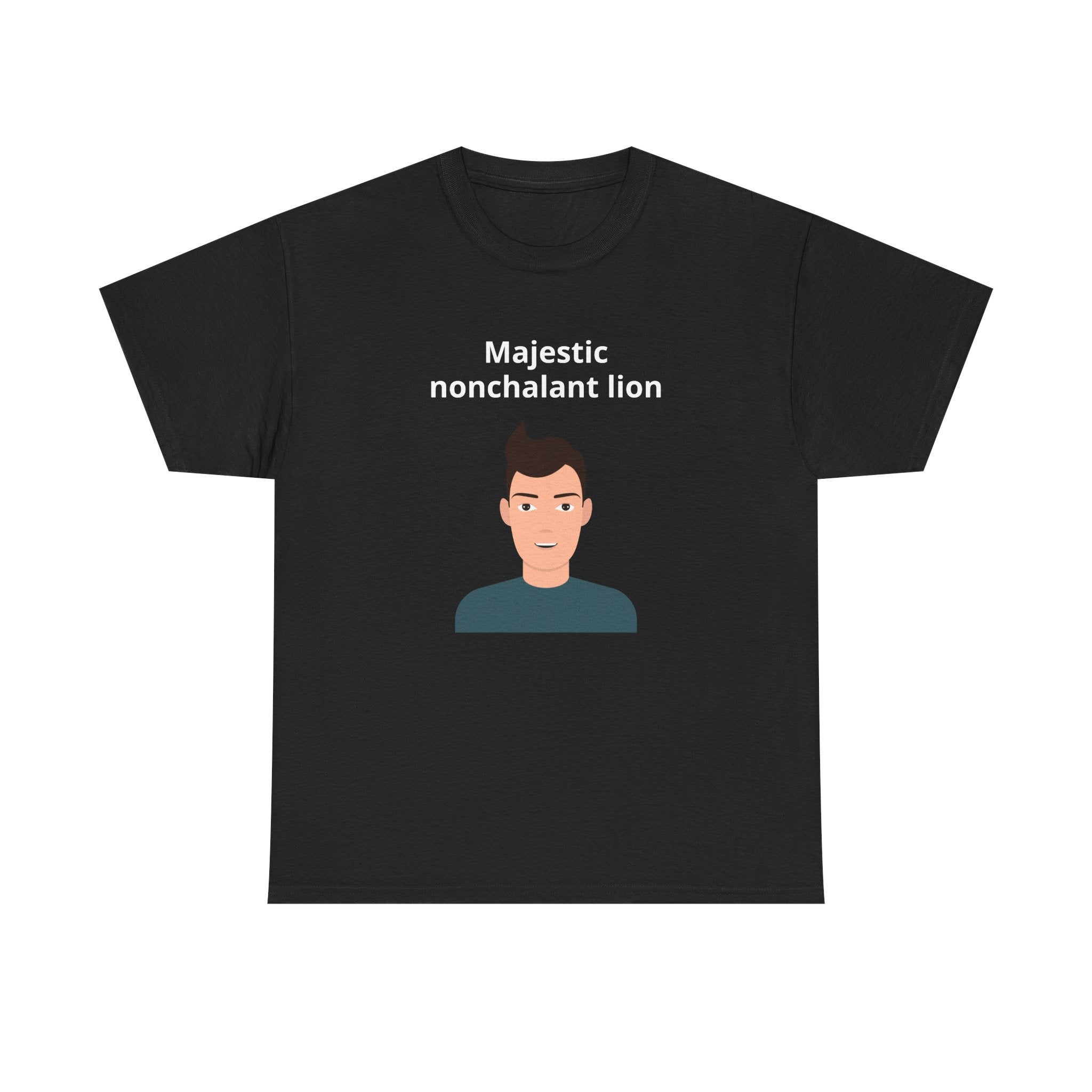Majestic Nonchalant Lion T-Shirt - customizable