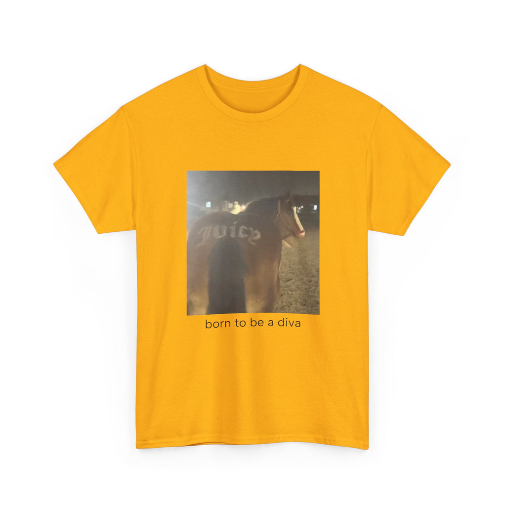 T-Shirt — 'born to be a diva' Photo Graphic Tee