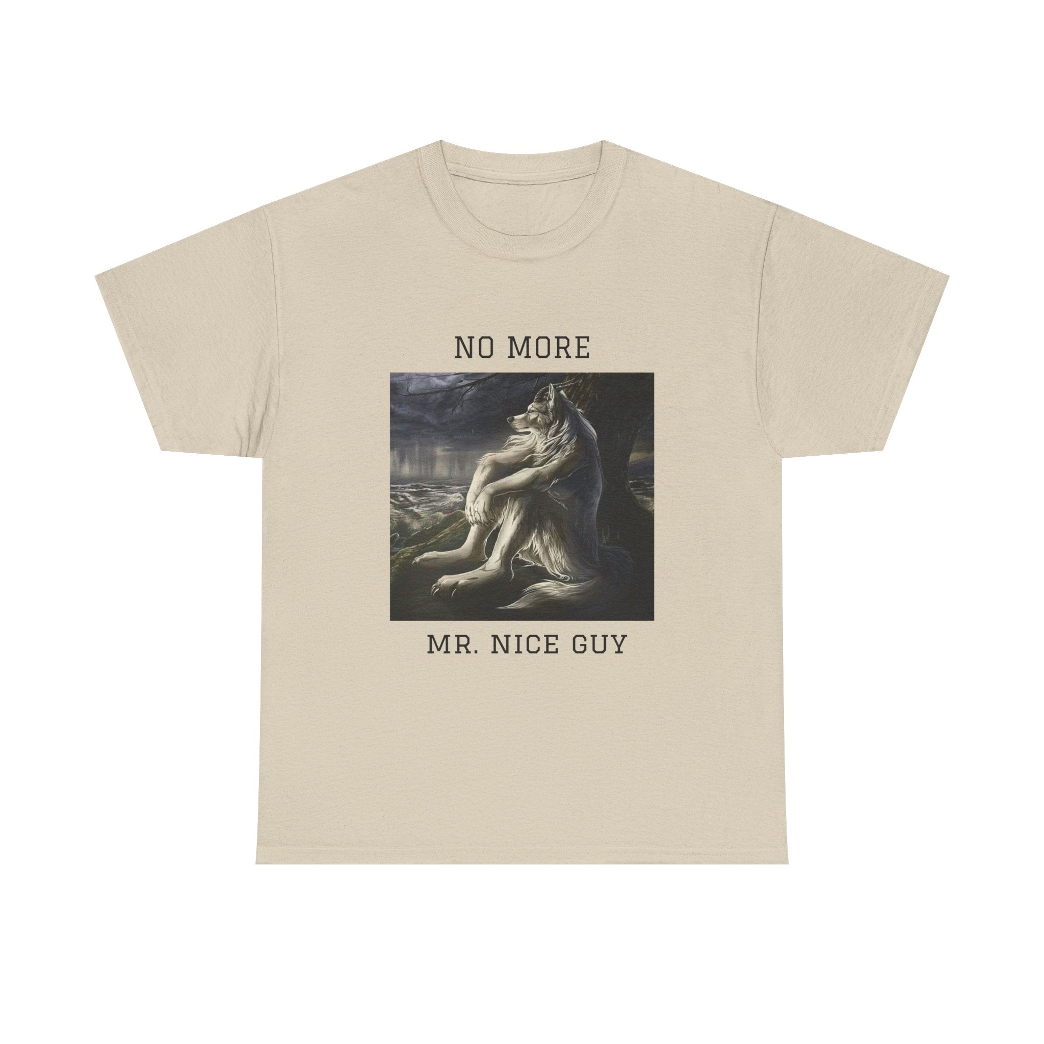 No More Mr. Nice Guy T-Shirt — Edgy Classical Art Graphic Tee