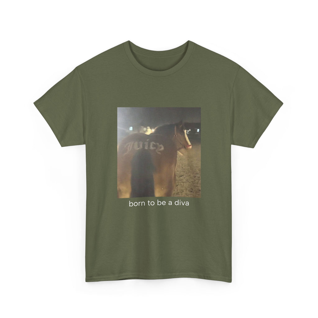 T-Shirt — 'born to be a diva' Photo Graphic Tee