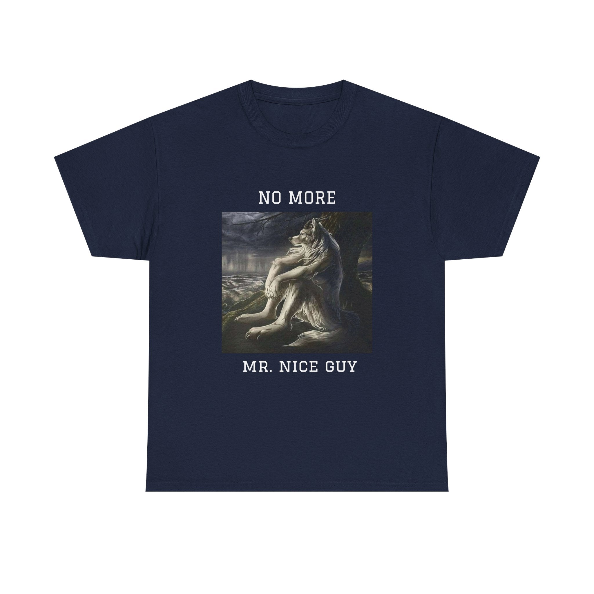 No More Mr. Nice Guy T-Shirt — Edgy Classical Art Graphic Tee