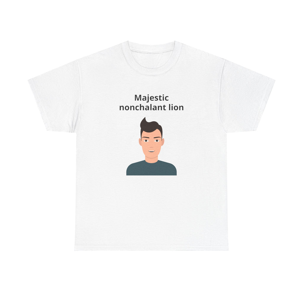 Majestic Nonchalant Lion T-Shirt - customizable