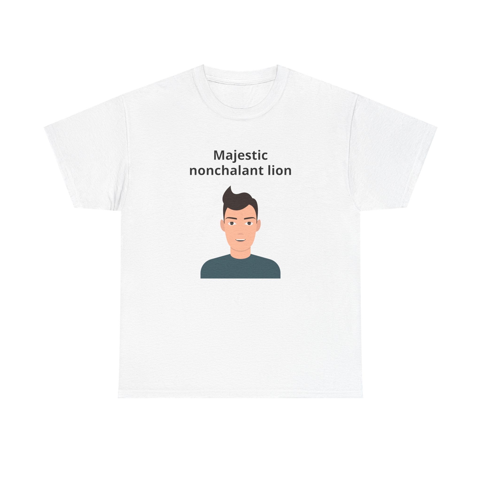 Majestic Nonchalant Lion T-Shirt - customizable