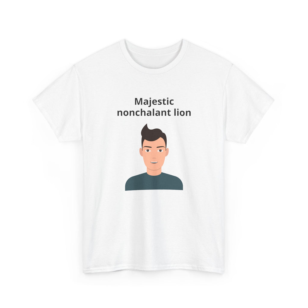 Majestic Nonchalant Lion T-Shirt - customizable