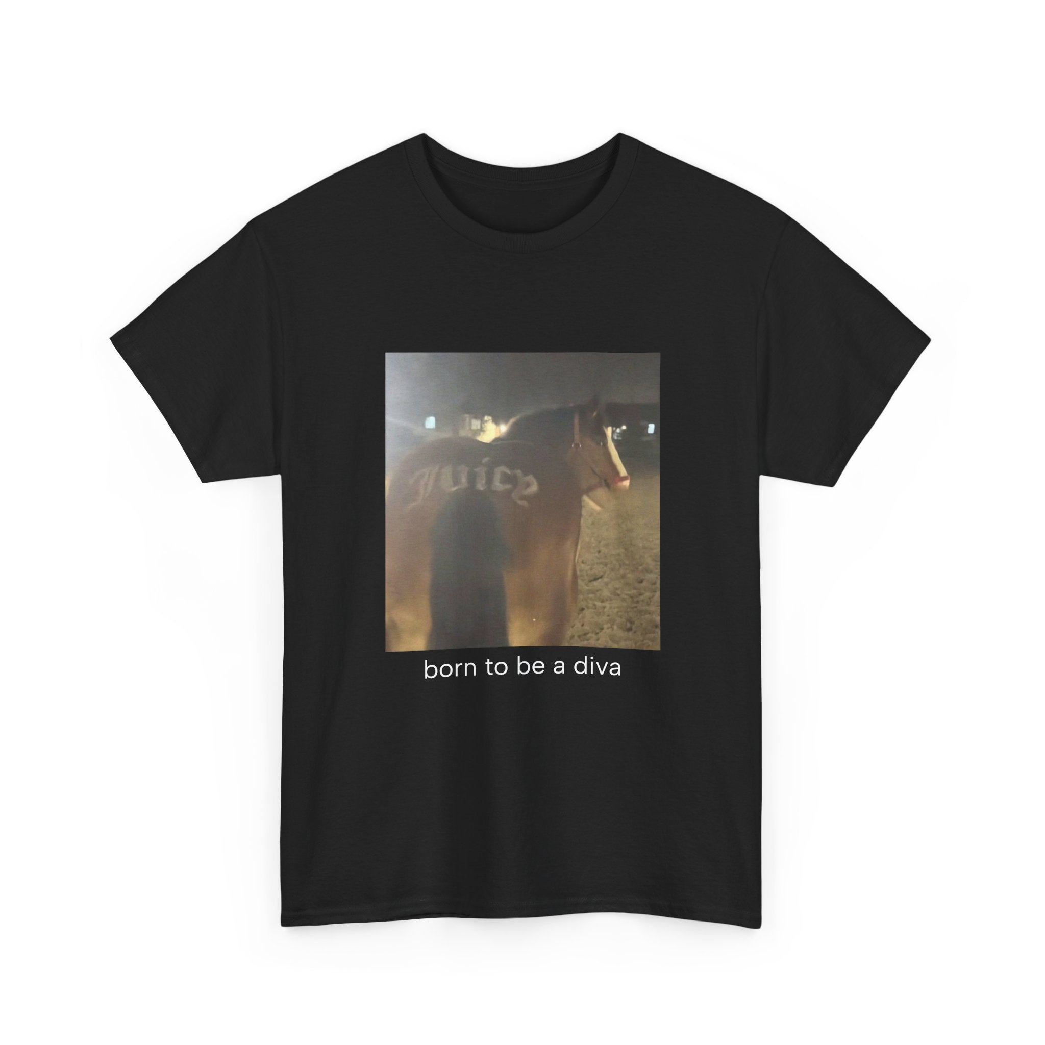 T-Shirt — 'born to be a diva' Photo Graphic Tee