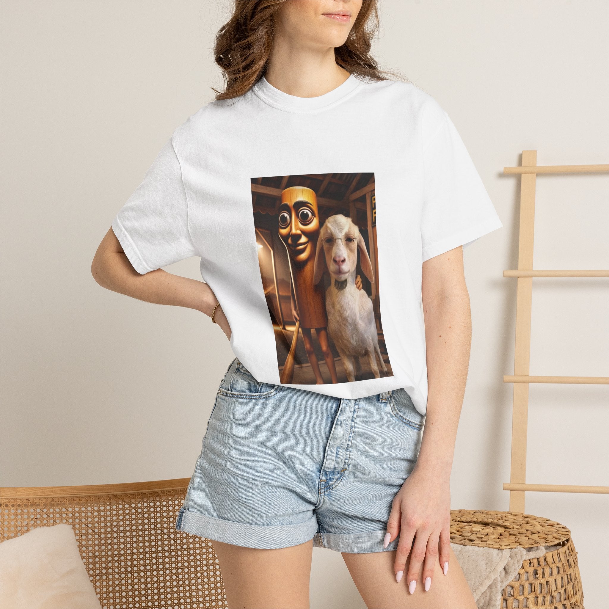T-Shirt — 'Don't Forget Who Was There For You At Your Lowest' with Goat & Mask Art