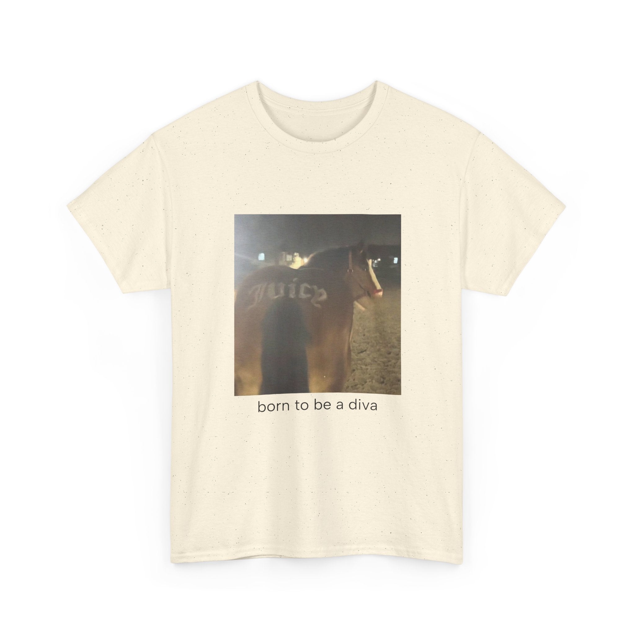 T-Shirt — 'born to be a diva' Photo Graphic Tee