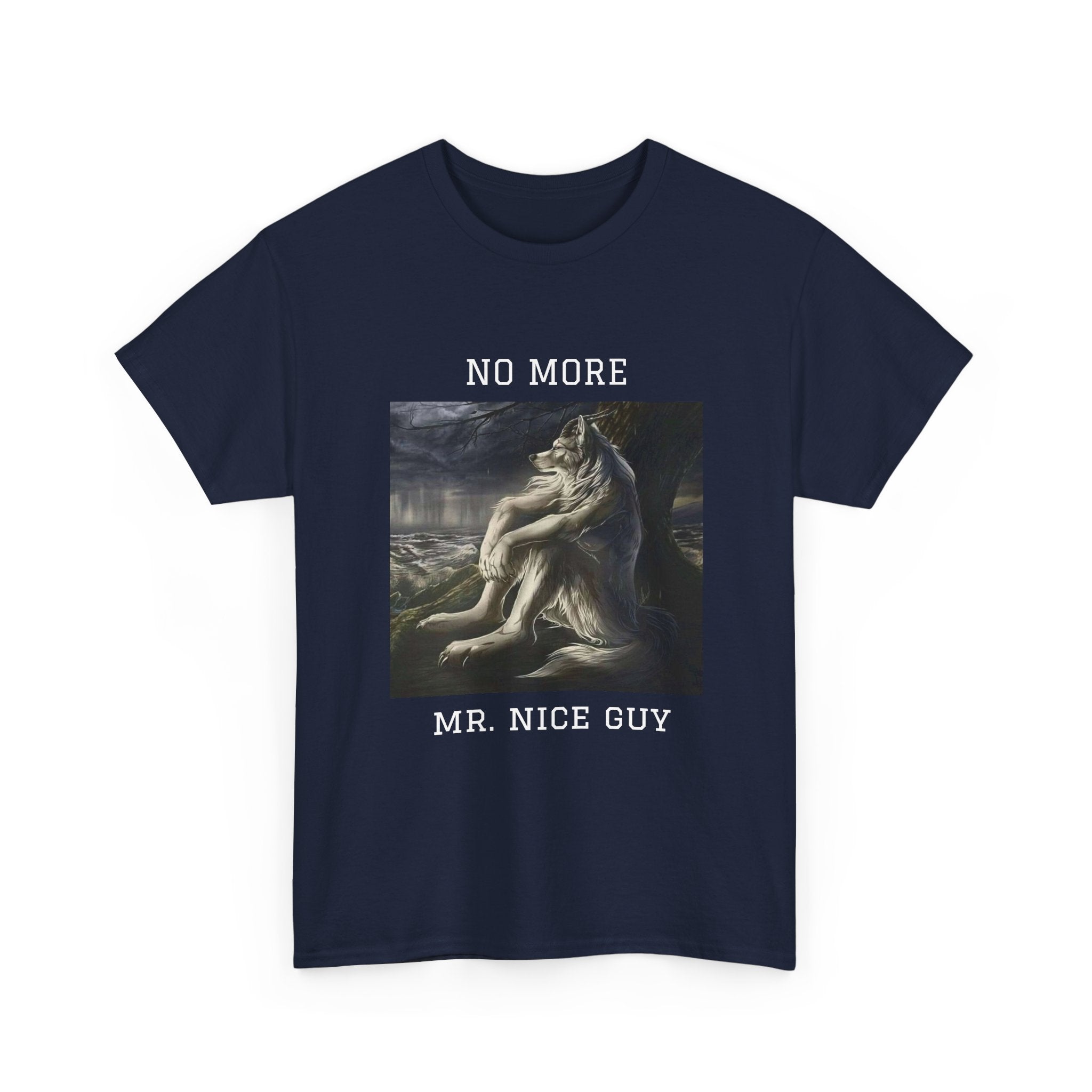 No More Mr. Nice Guy T-Shirt — Edgy Classical Art Graphic Tee