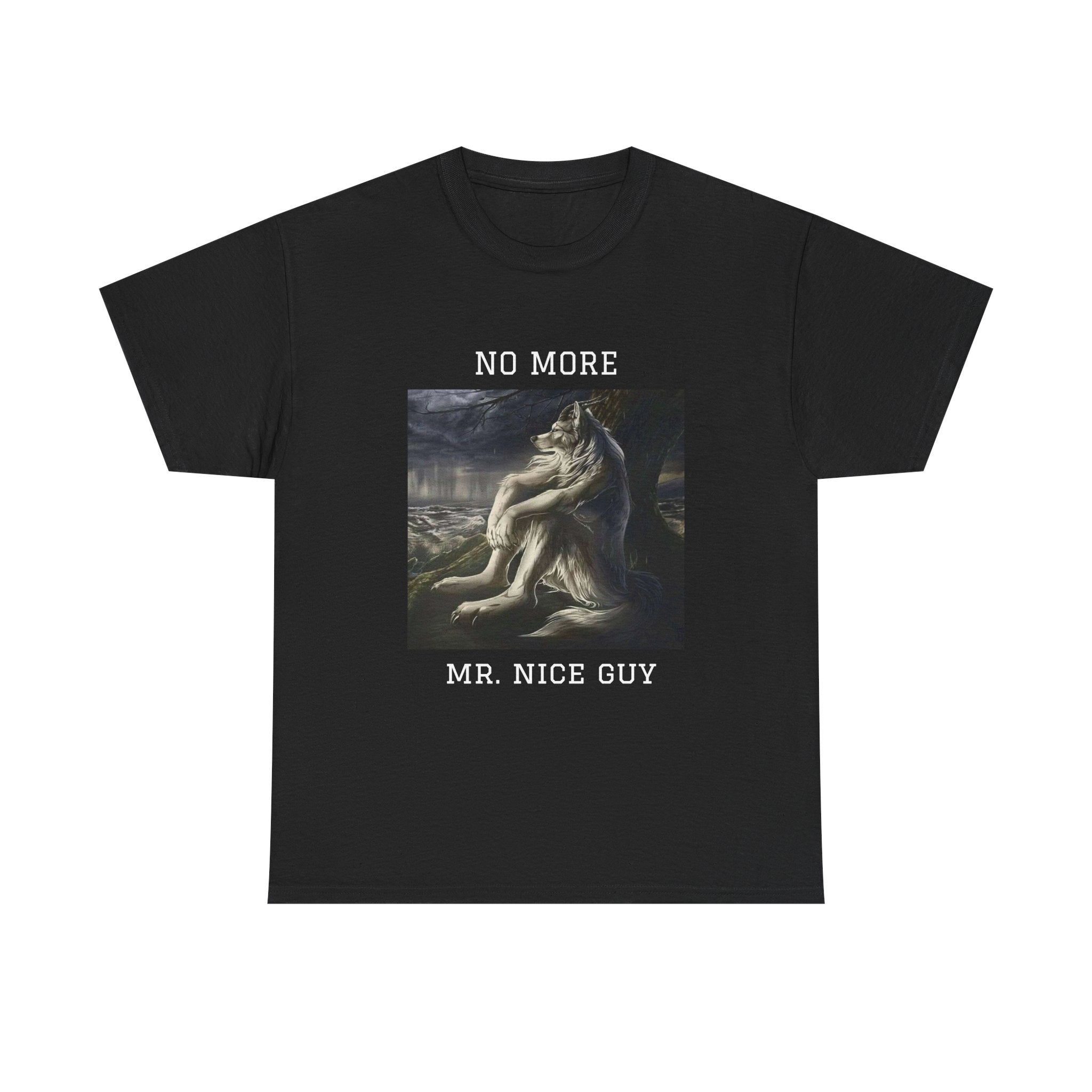No More Mr. Nice Guy T-Shirt — Edgy Classical Art Graphic Tee
