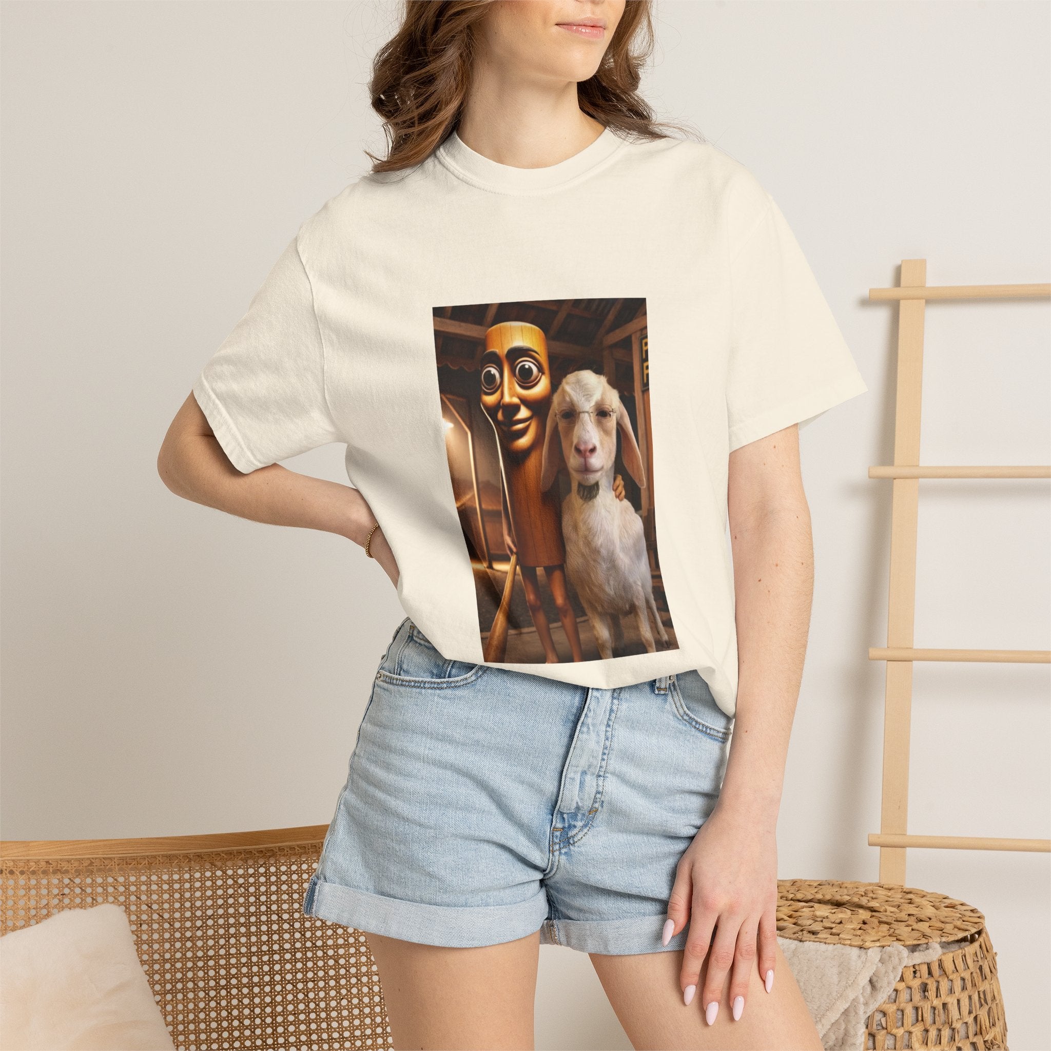T-Shirt — 'Don't Forget Who Was There For You At Your Lowest' with Goat & Mask Art