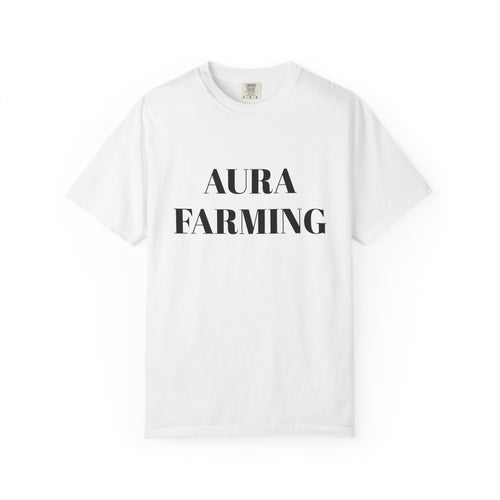 Aura Farming T-Shirt — Minimal Spiritual & Wellness Tee for Energy Healers