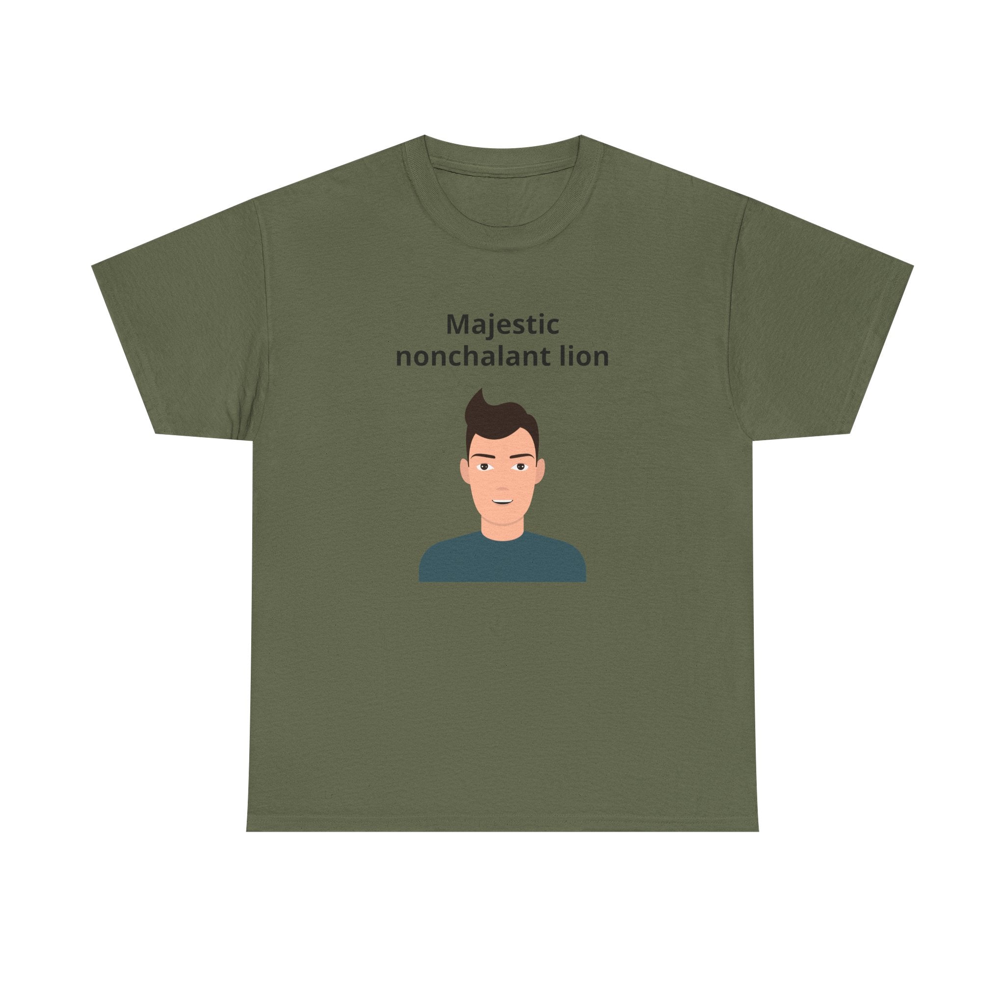 Majestic Nonchalant Lion T-Shirt - customizable