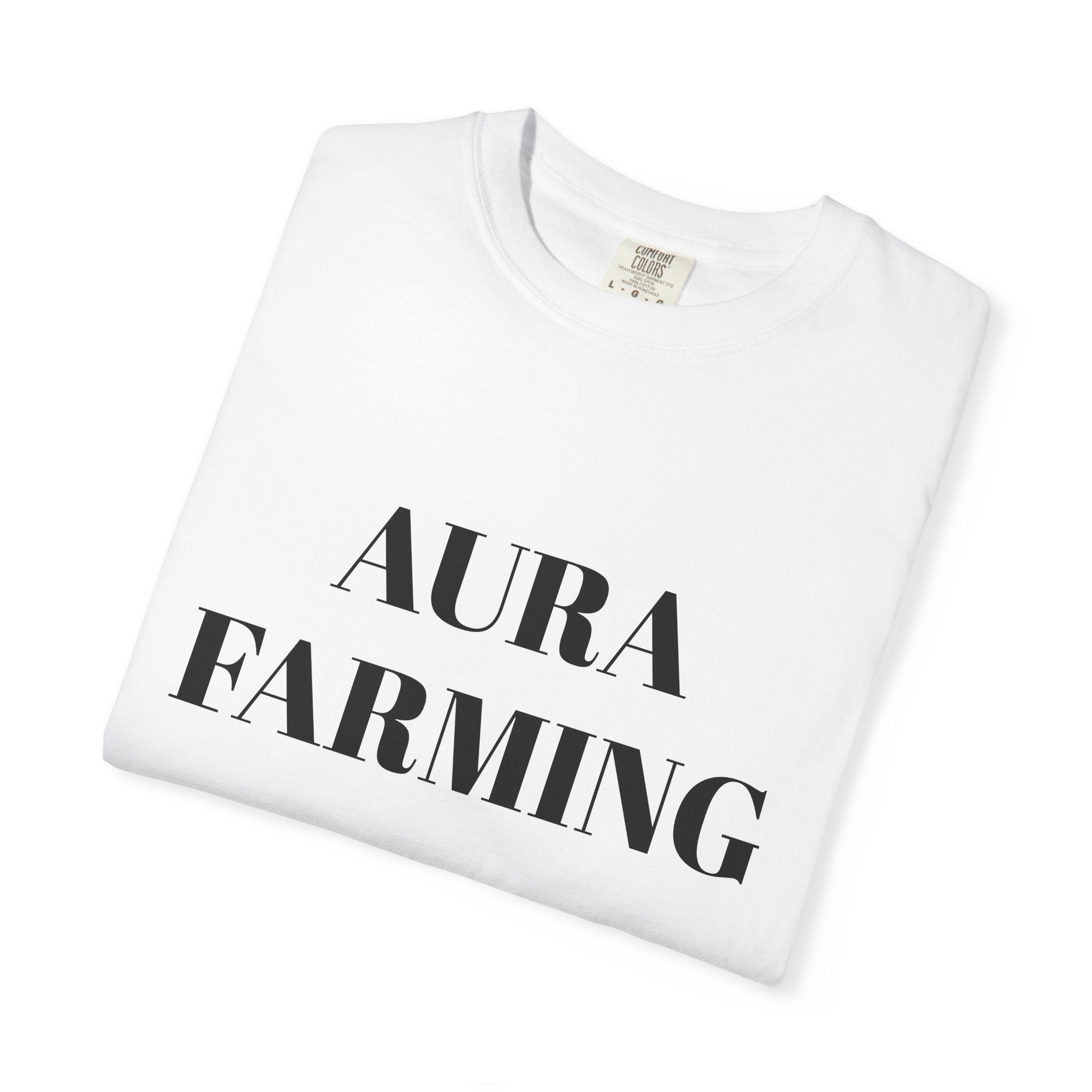 Aura Farming T-Shirt — Minimal Spiritual & Wellness Tee for Energy Healers