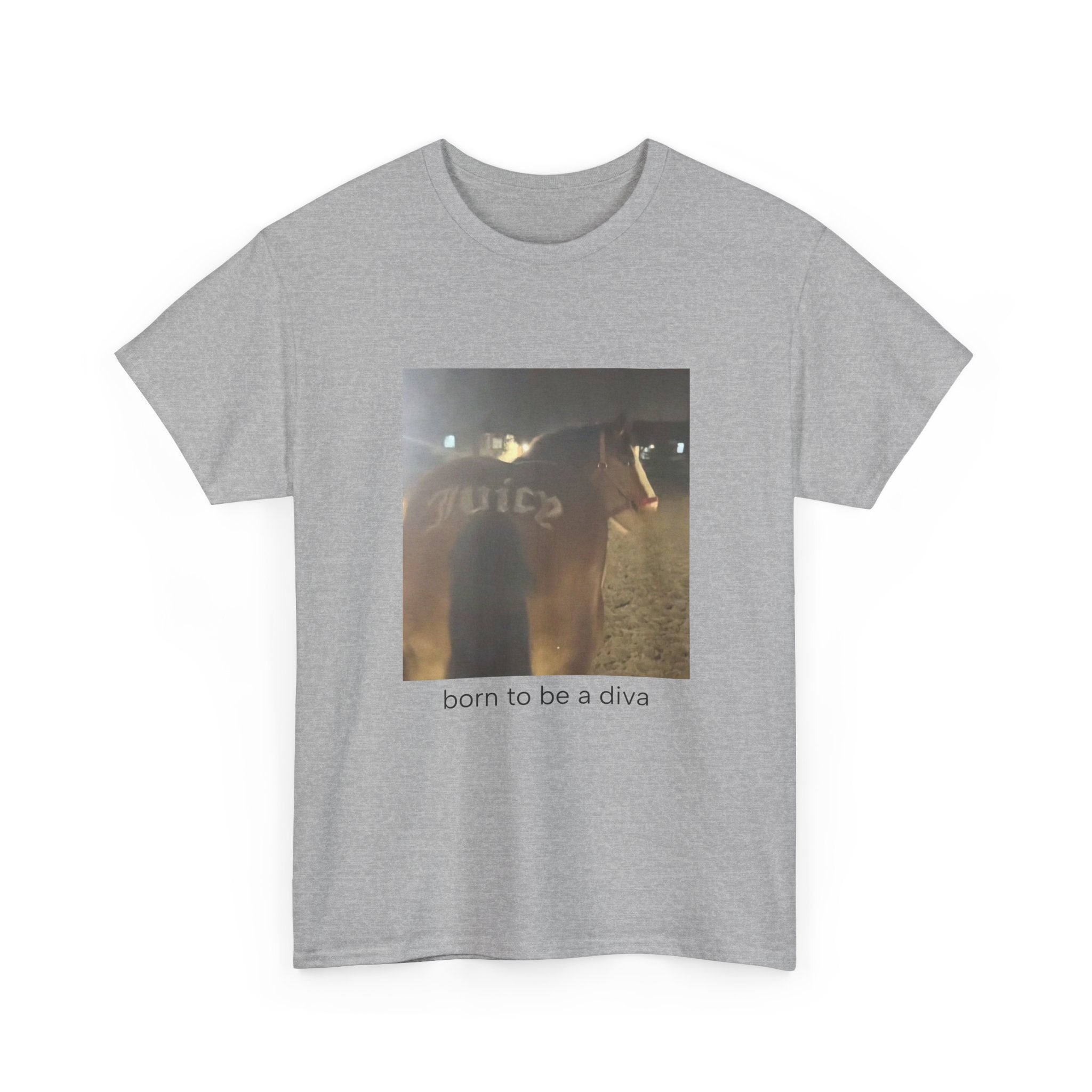 T-Shirt — 'born to be a diva' Photo Graphic Tee