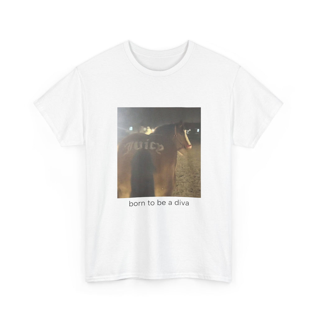 T-Shirt — 'born to be a diva' Photo Graphic Tee