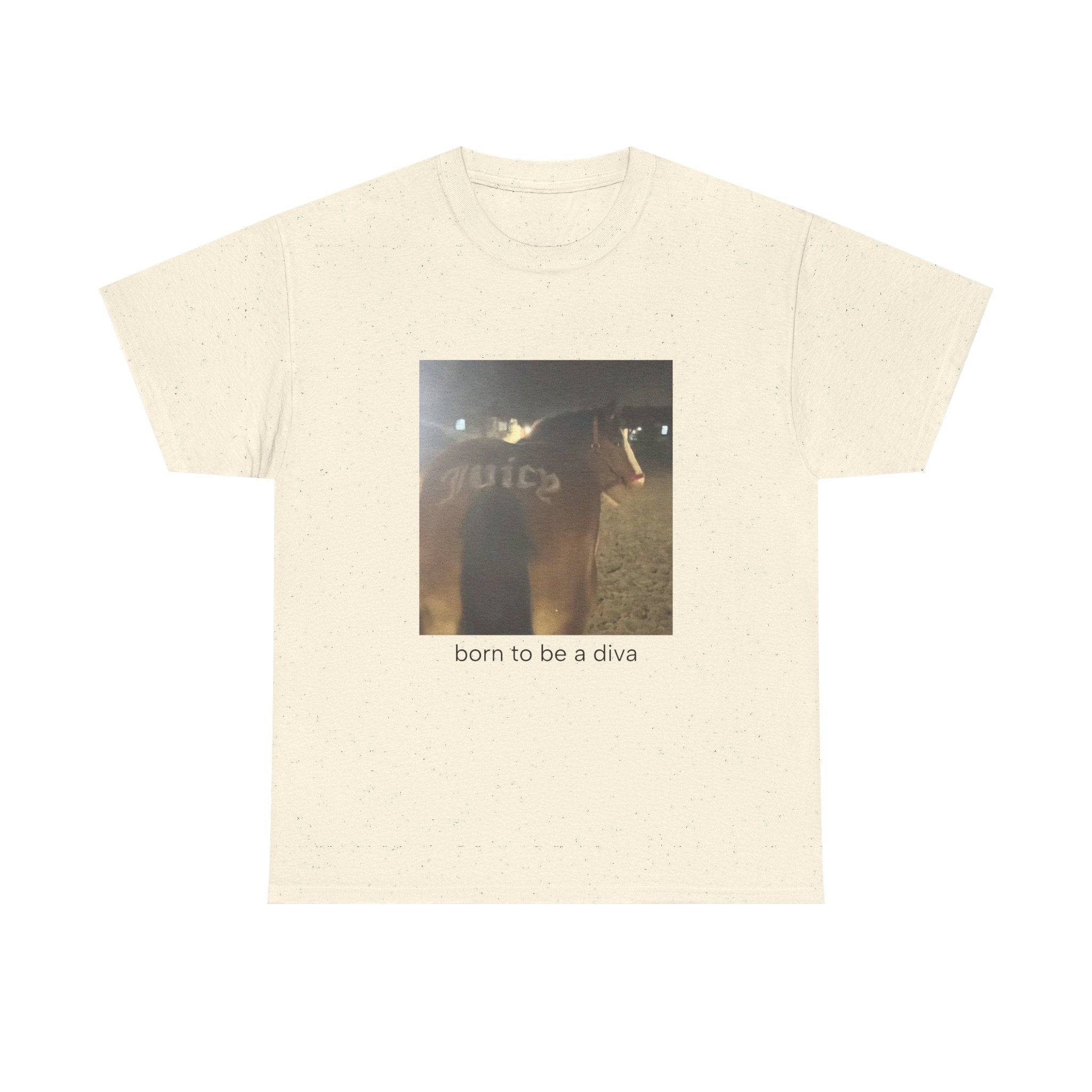 T-Shirt — 'born to be a diva' Photo Graphic Tee