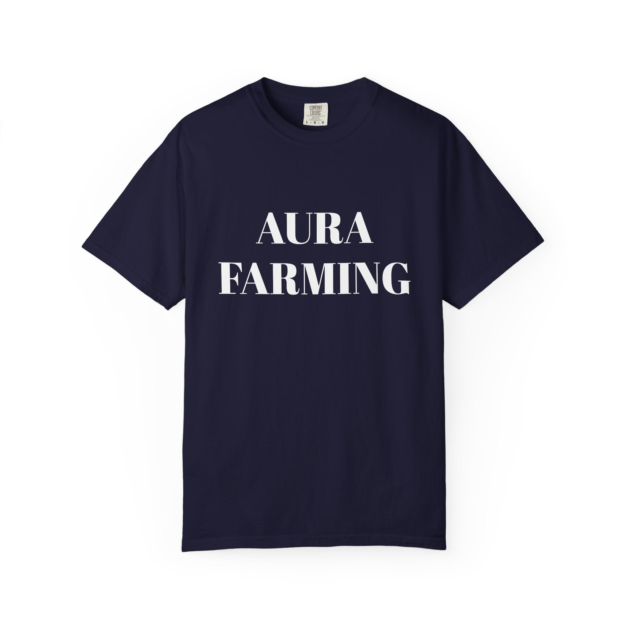 Aura Farming T-Shirt — Minimal Spiritual & Wellness Tee for Energy Healers