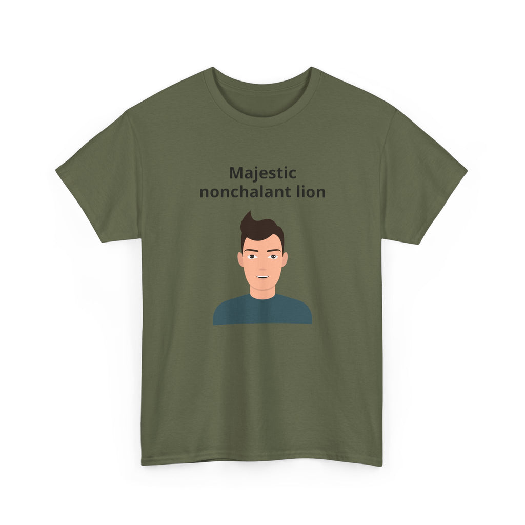 Majestic Nonchalant Lion T-Shirt - customizable