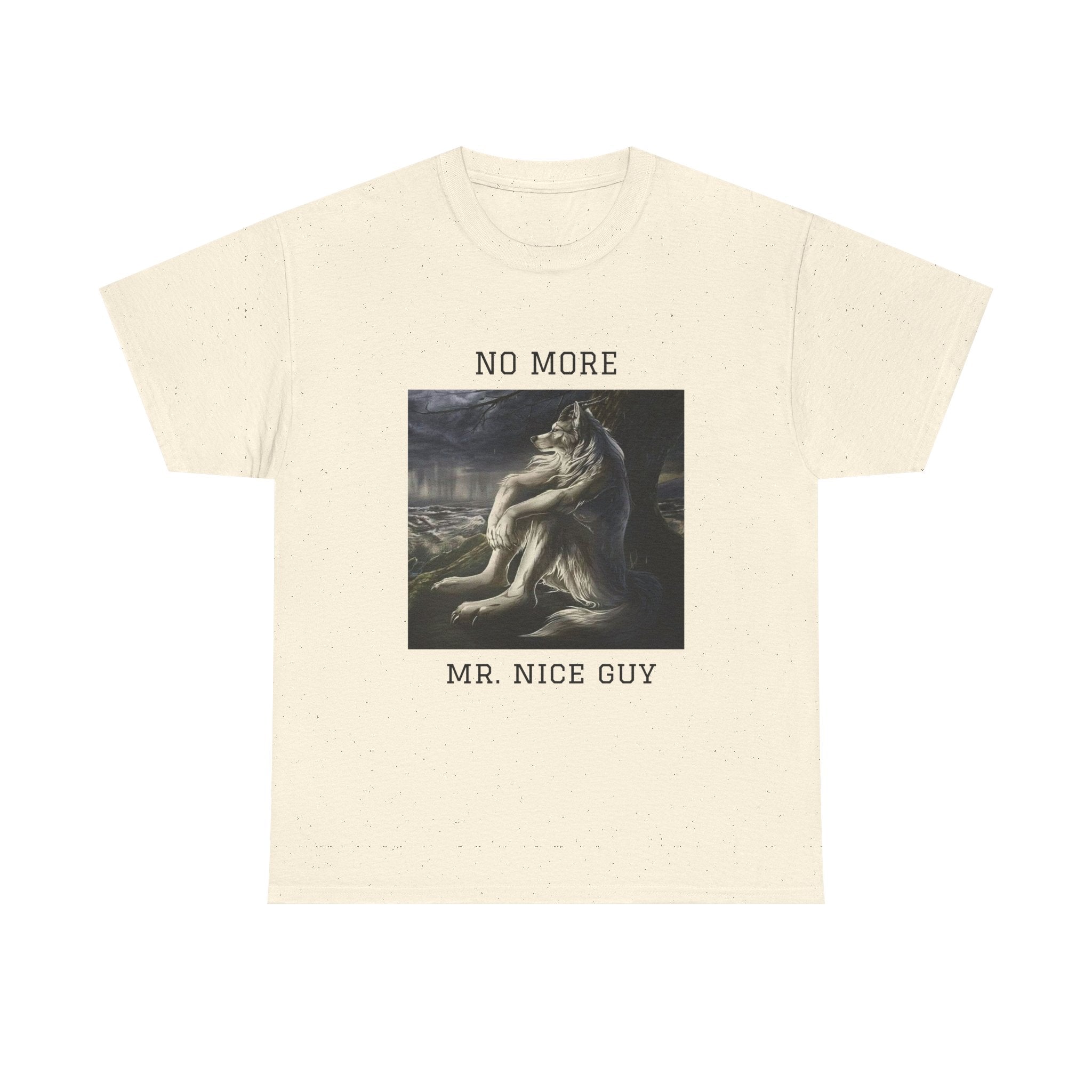 No More Mr. Nice Guy T-Shirt — Edgy Classical Art Graphic Tee