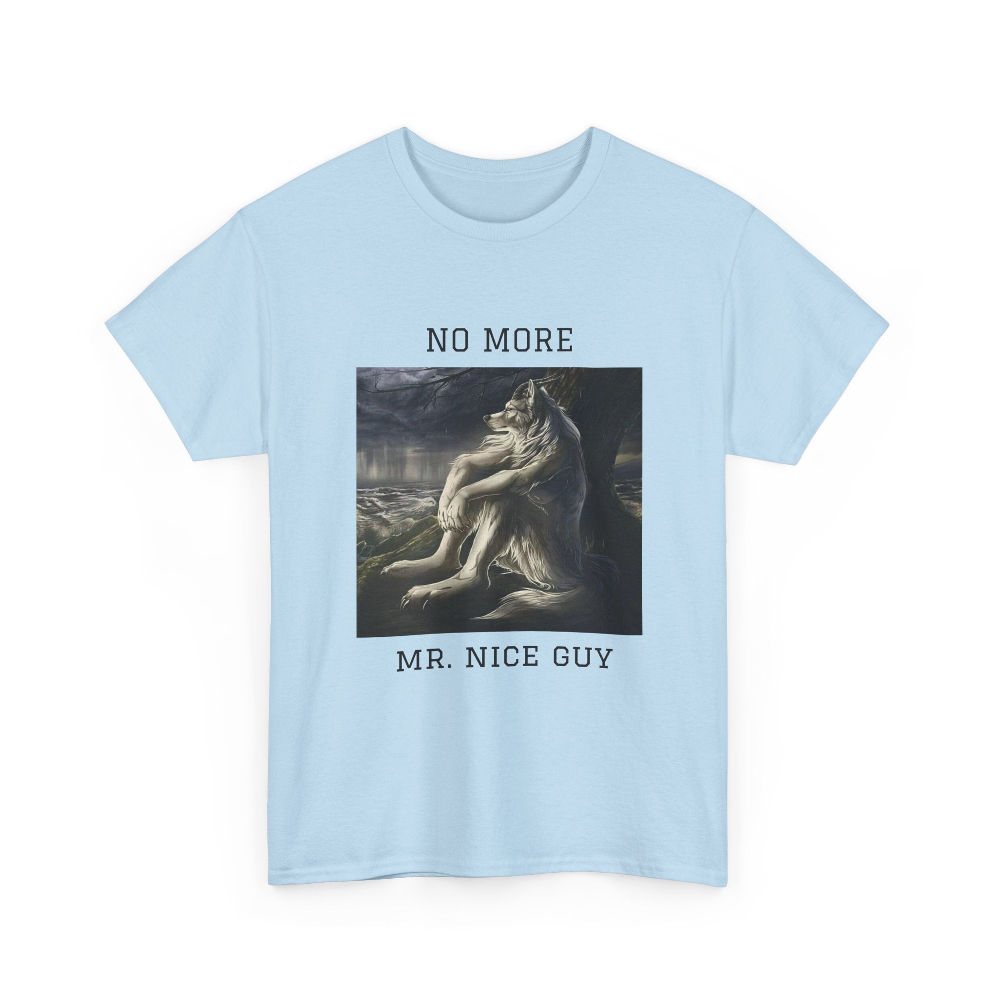 No More Mr. Nice Guy T-Shirt — Edgy Classical Art Graphic Tee